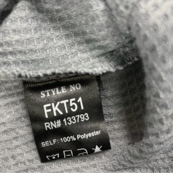 🌿POL Women's Light Green Waffle Knit Dolman Sleeve Top - Picture 6 of 6